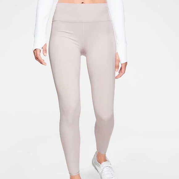 Athleta Pants - NWOT Athleta Light Pink Run Free 7/8 Leggings